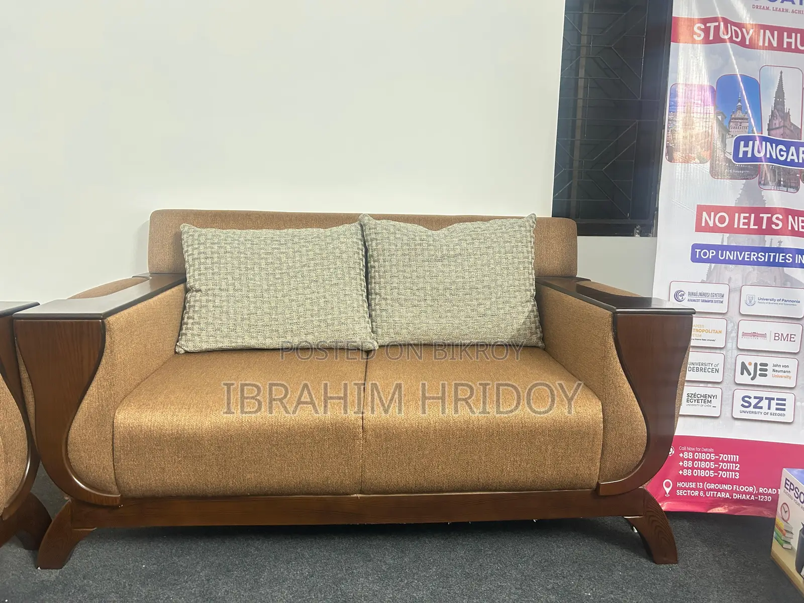 5-Seater Sofa Set With Center Table – 32,000 BDT
