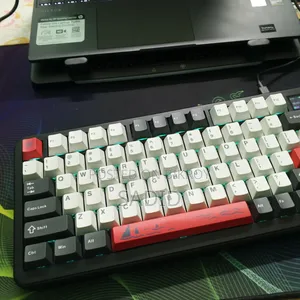 Ajazz Ak 820 Max Plus Tri-Mode Mechanical Keyboard (Black Shark Red)