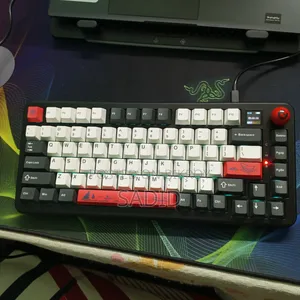 Ajazz Ak 820 Max Plus Tri-Mode Mechanical Keyboard (Black Shark Red)