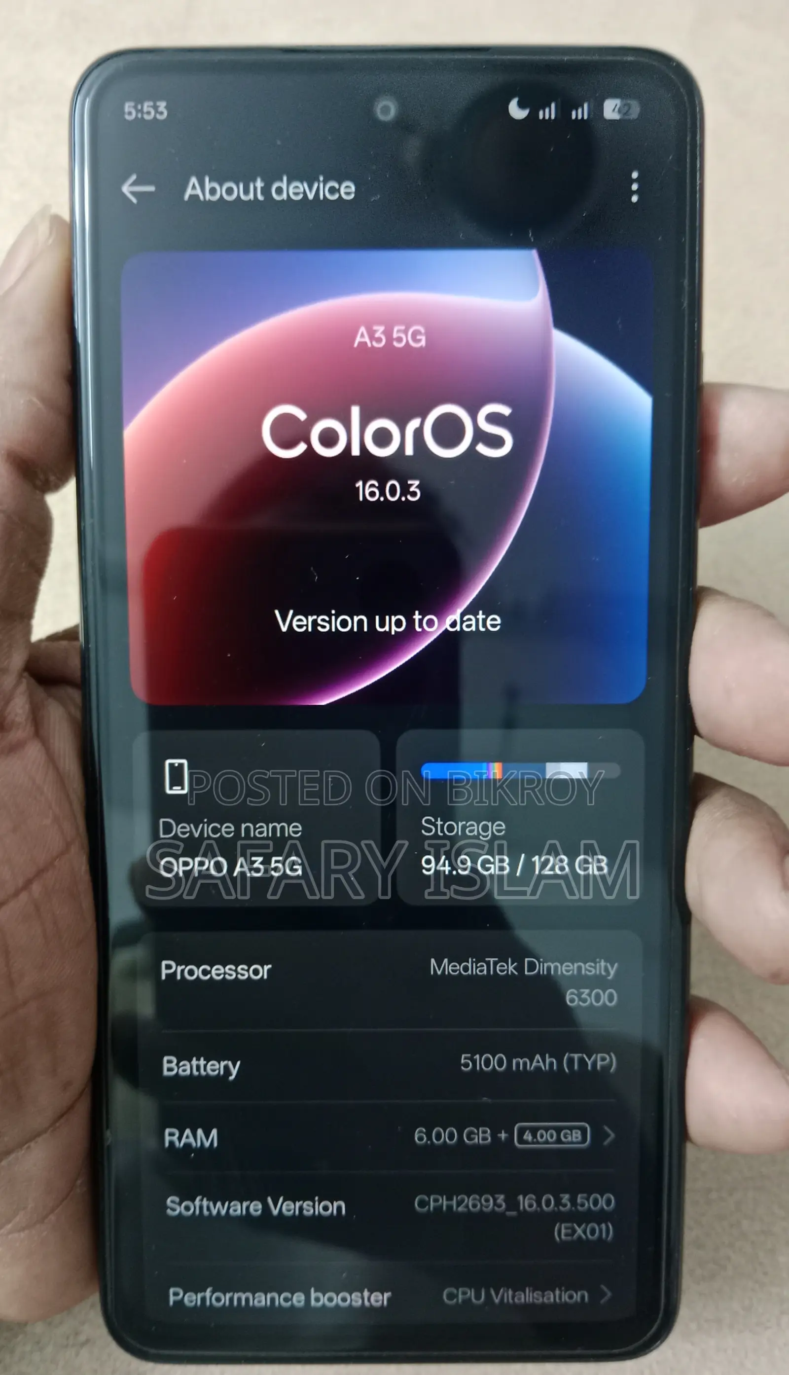 Oppo A3 128 GB Red