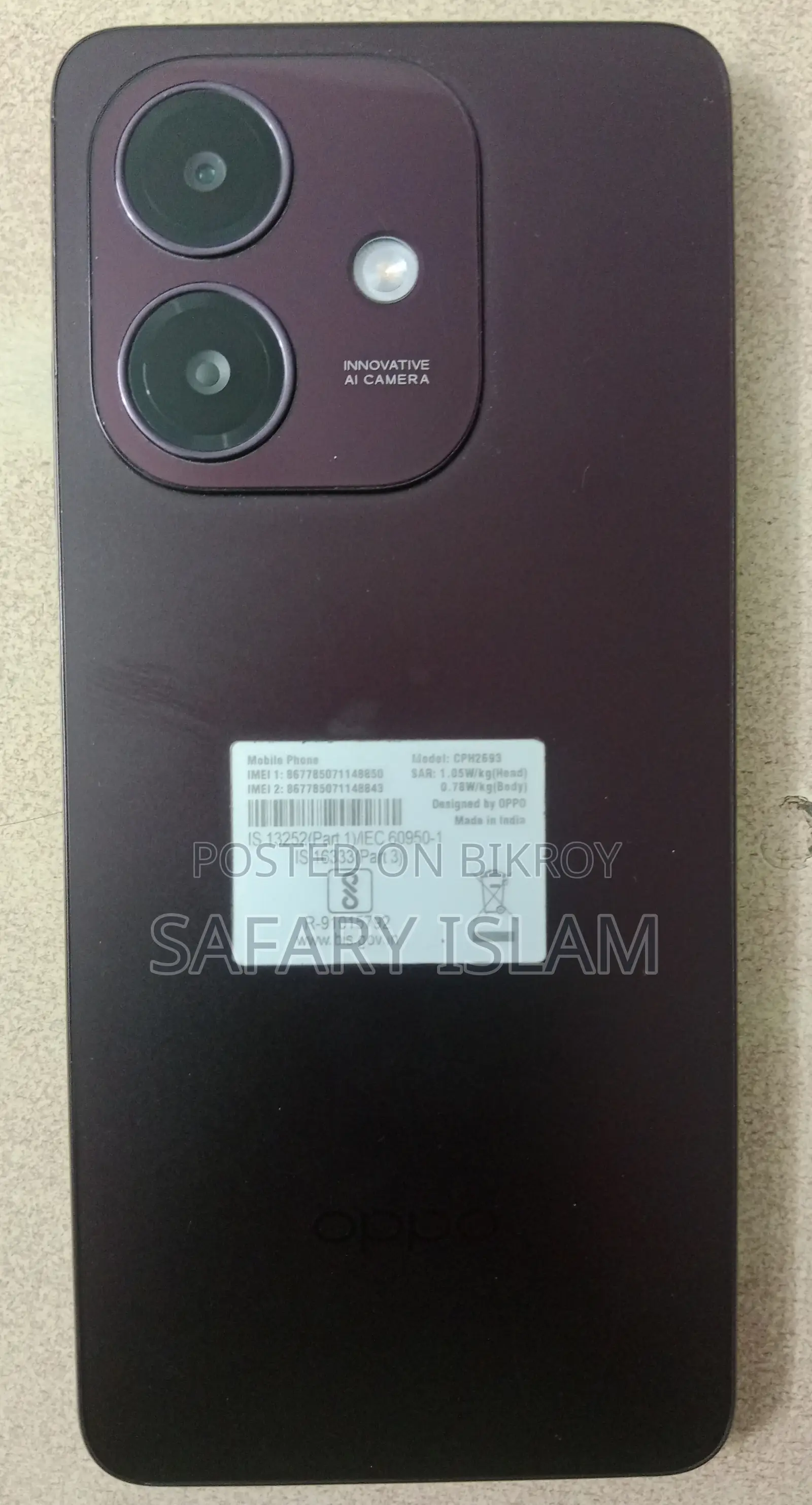 Oppo A3 128 GB Red