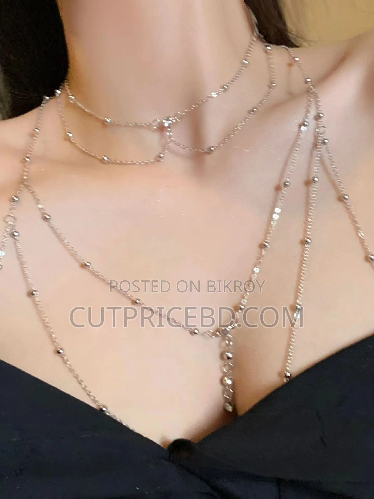 Fashionable Diamond Garden Bead Chain Body Chain