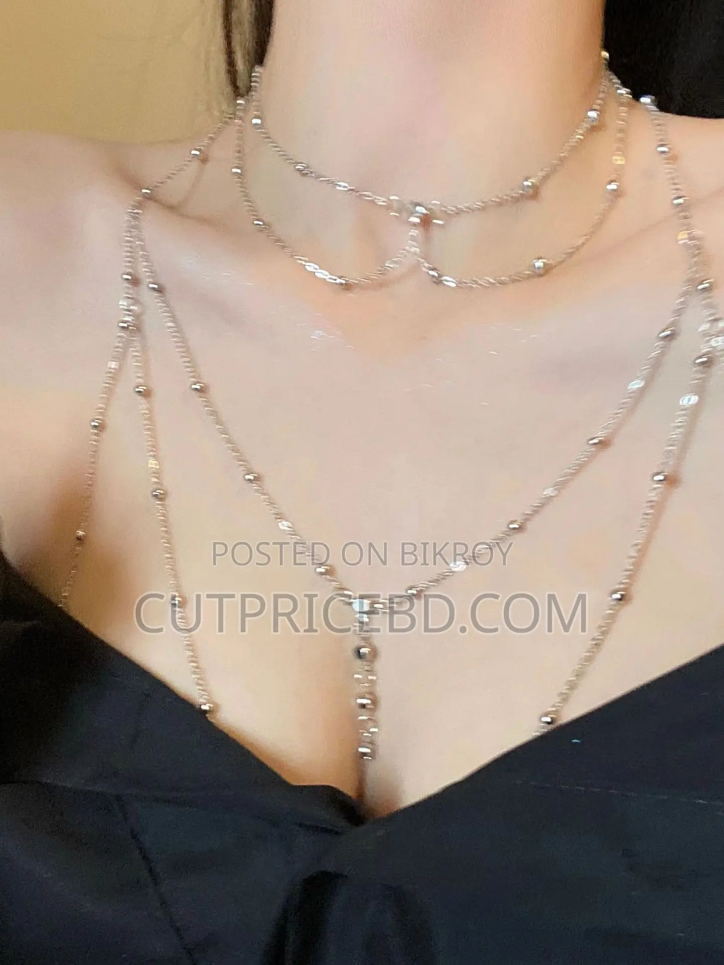 Fashionable Diamond Garden Bead Chain Body Chain