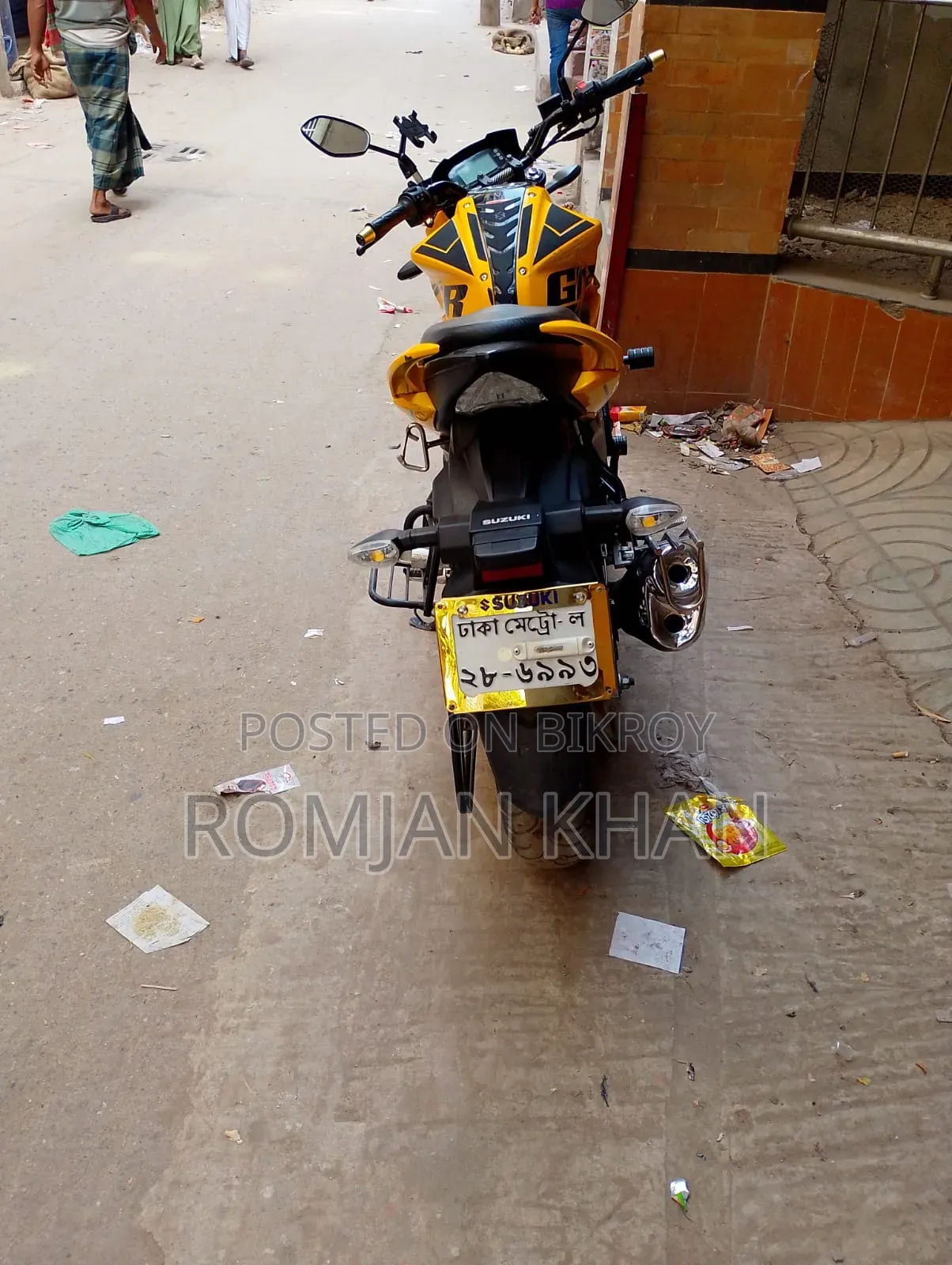 Suzuki Gixxer Monotone 2023 Yellow