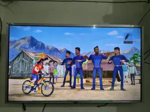 Singer 50 Inch Android Google Tv উপরে একট্রা প্রোটেকশন গ্লাস লাগানো আছ