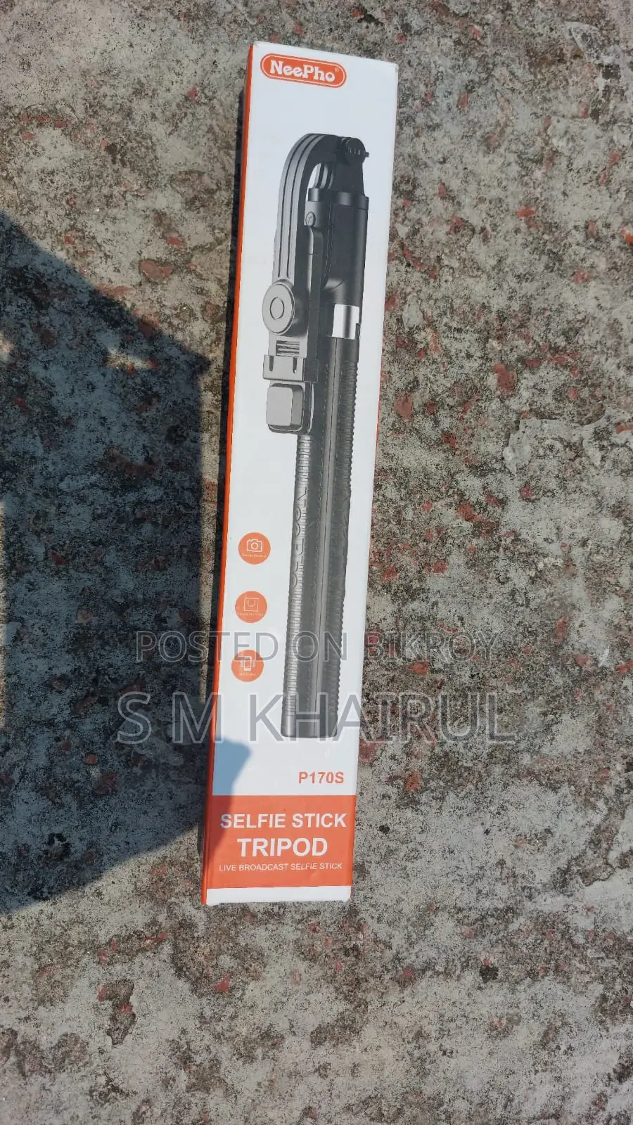 Neepho P170s সেলফি স্টিক ট্রাইপড, মেটাল, স্মার্টফোন