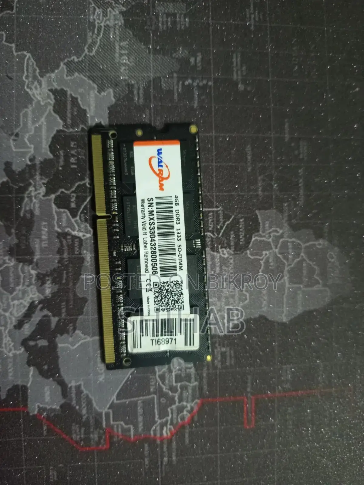 4GB DDR3 1333MHz Laptop RAM