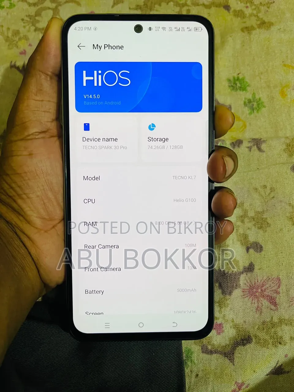Tecno Spark 30 Pro 256 GB Red