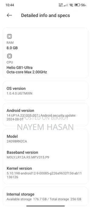 Xiaomi Redmi 14C 256 GB Black