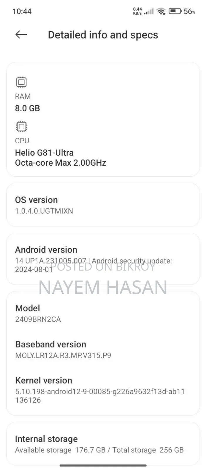 Xiaomi Redmi 14C 256 GB Black