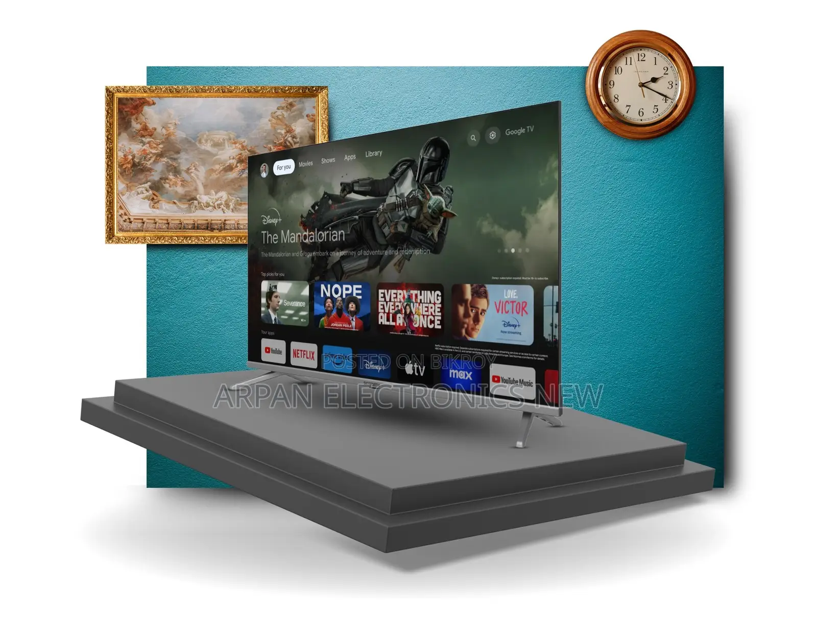 Sony Plus 32 Inch Frameless FHD Smart Android LED TV 5 Years Warranty
