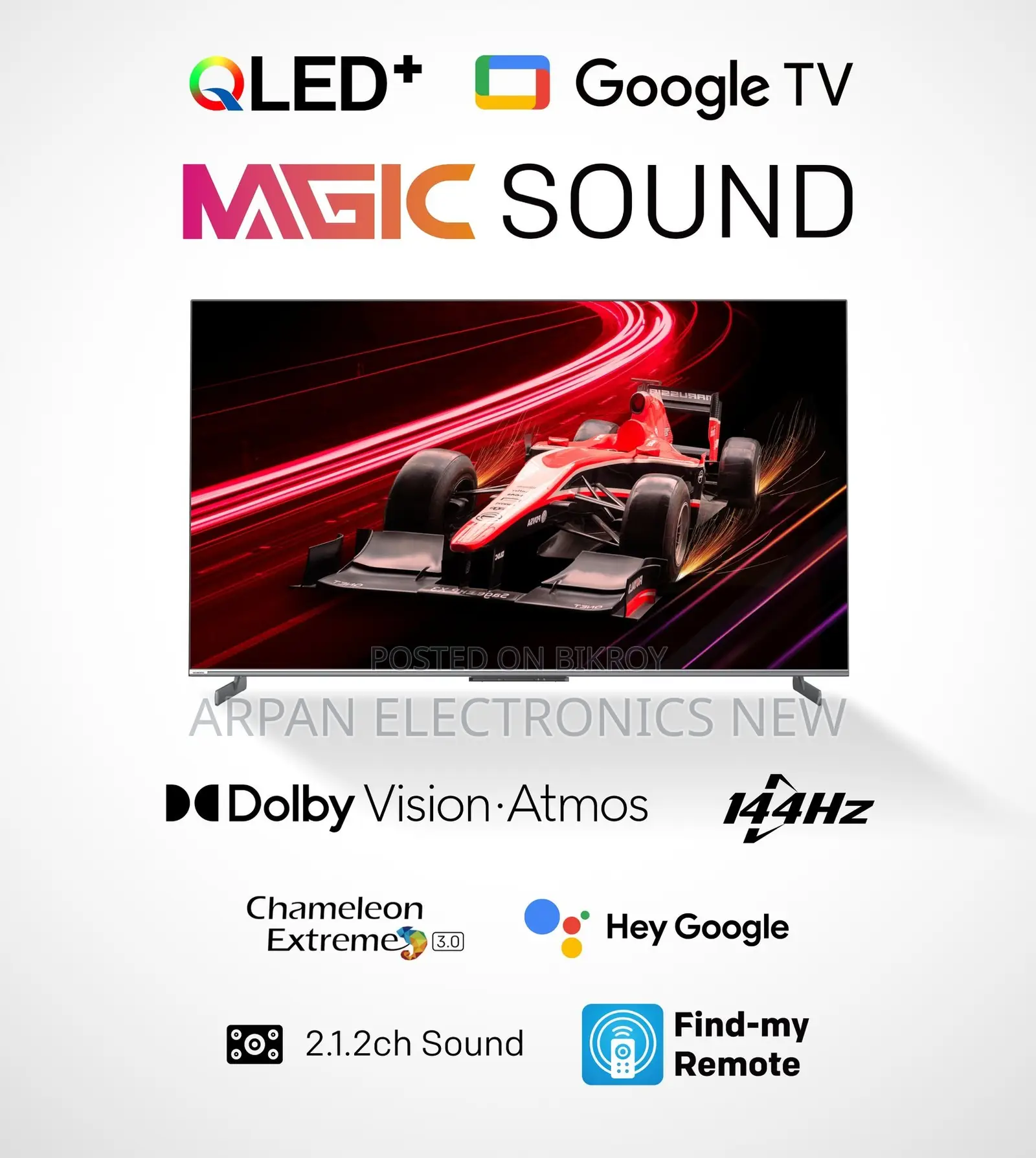 Sony Plus 32 Inch Frameless Voice Control Fhd Google Tv 5year Warranty
