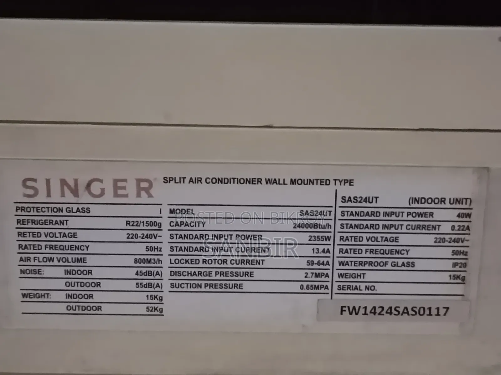 2 Ton Air Conditioner for Rent – Home Office Use