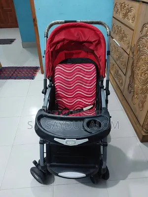 বেবি স্ট্রোলার আরামদায়ক রকিং প্র্যামস-লাল