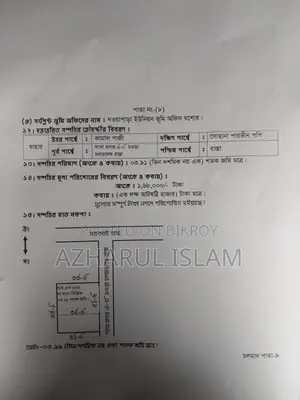 ৩শতক৯১পয়েনট জমি বিক্রয় করা হবে