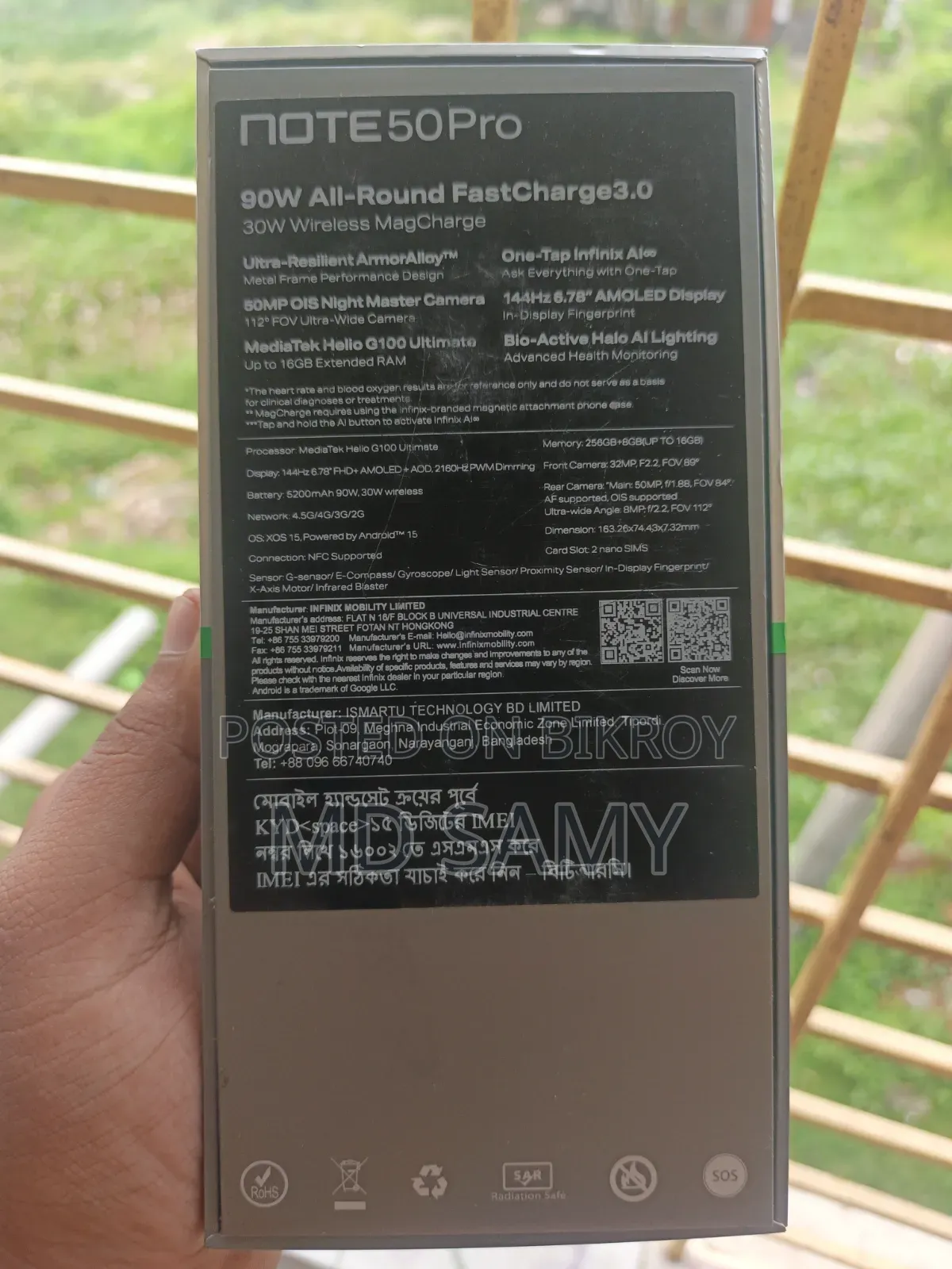 Infinix Note 50 Pro 256 GB Black