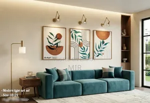 মডার্ন বোহো ক্যানভাস ওয়াল আর্ট পেইন্টিং সেট (৩ পিস) - ১৮x২৪ ইঞ্চি