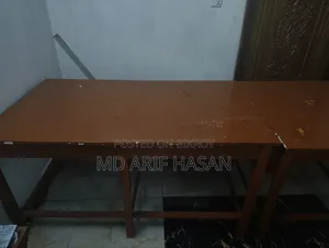 Brown Wooden Table Workspace or Dining Table.