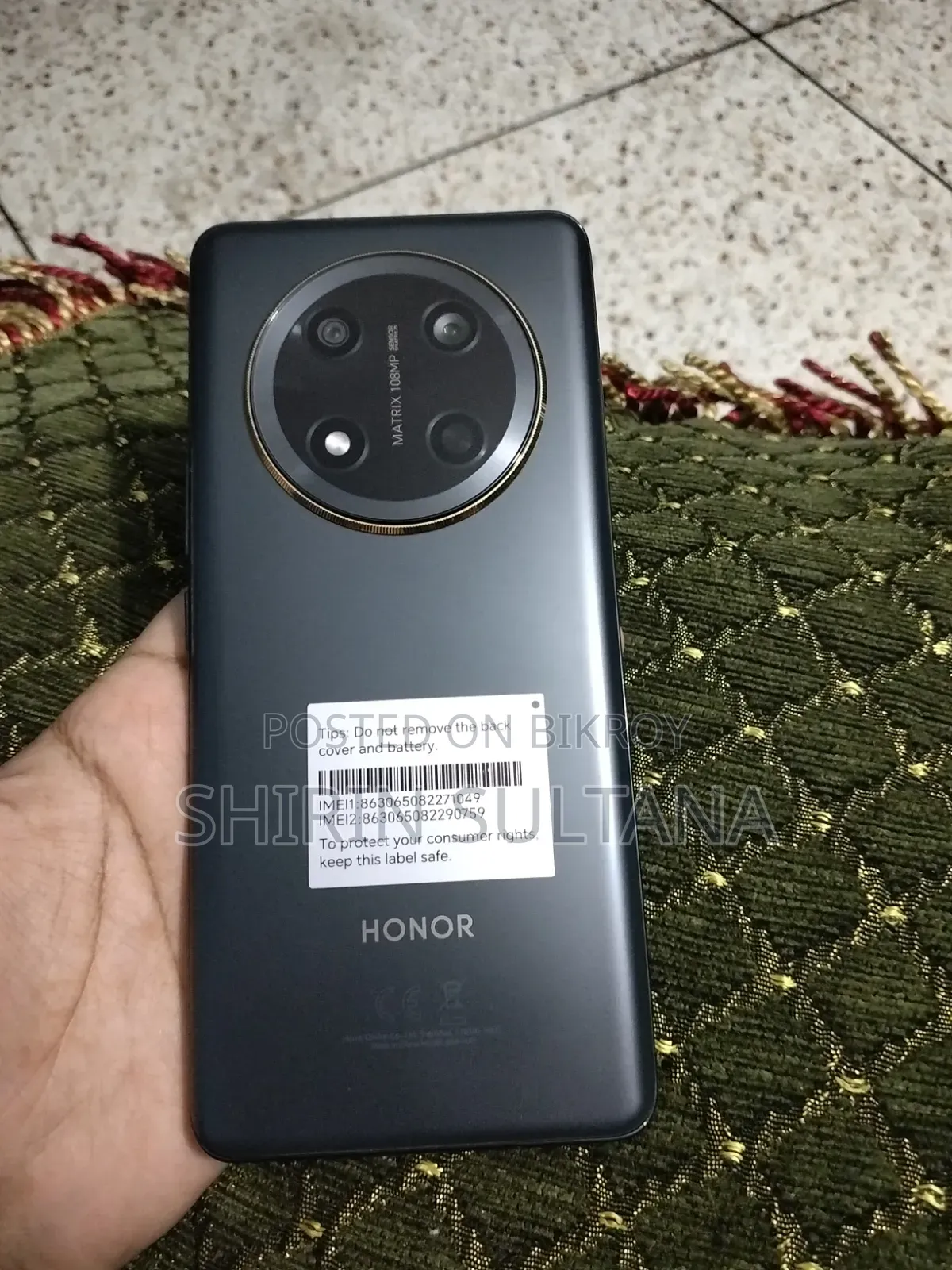নতুন অনার এক্স৯সি ২৫৬ জিবি ব্ল্যাক