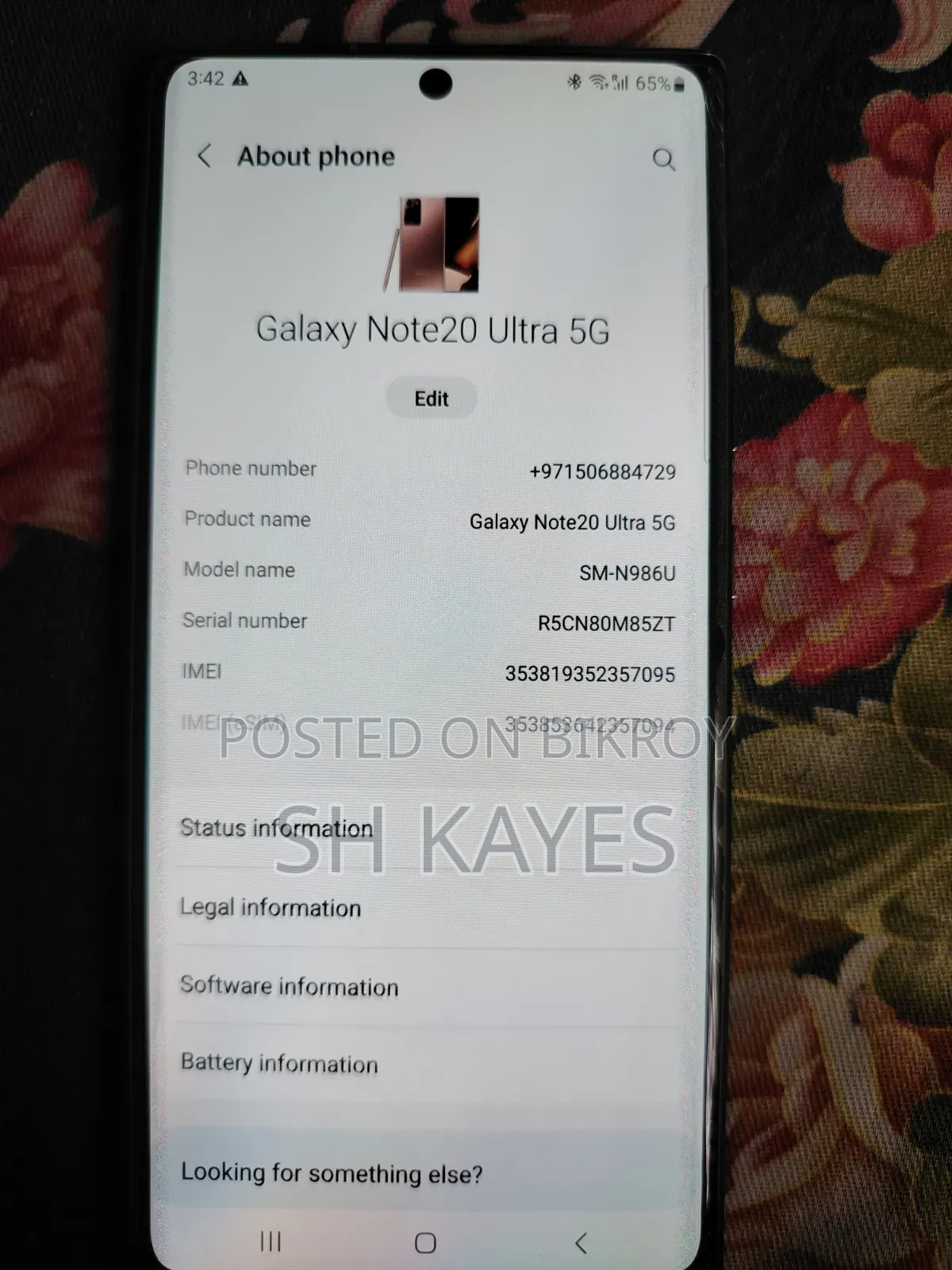 Samsung Galaxy Note 20 Ultra 5G 128 GB Bronze