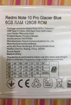 Xiaomi Redmi Note 10 Pro 128 GB White