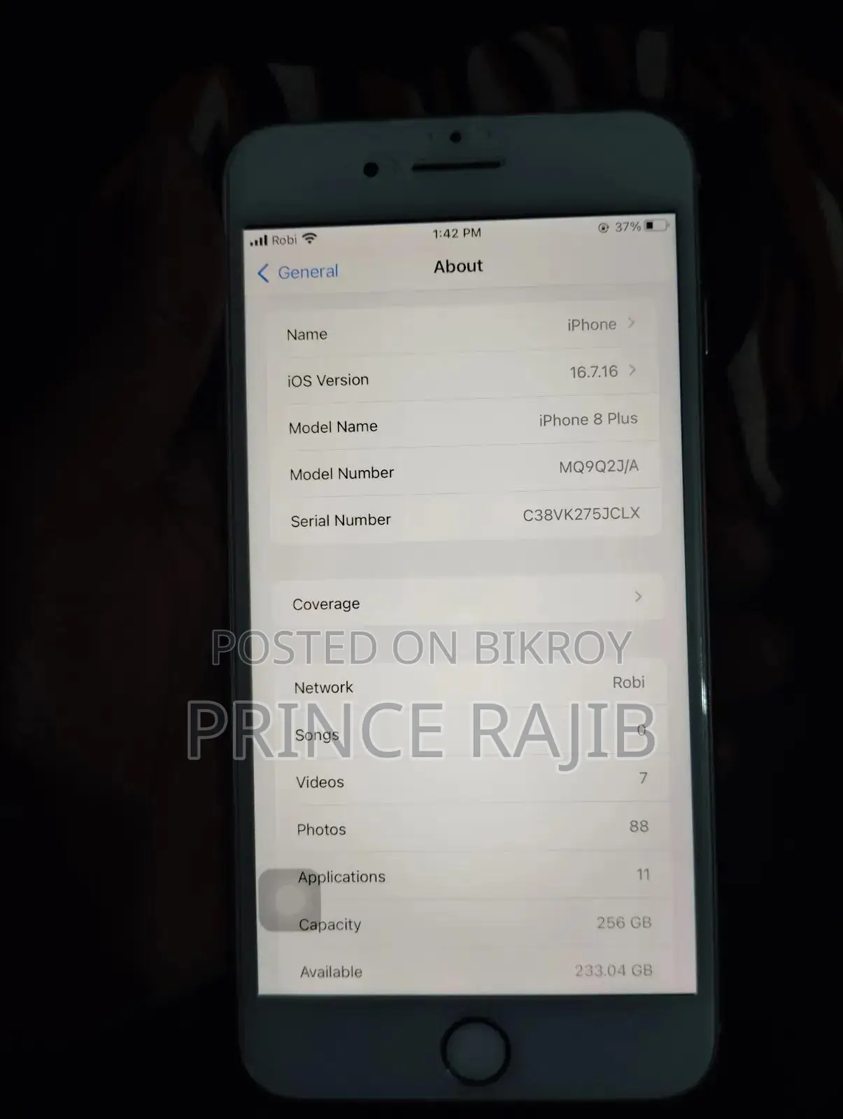 Apple iPhone 8 Plus 256 GB Rose Gold
