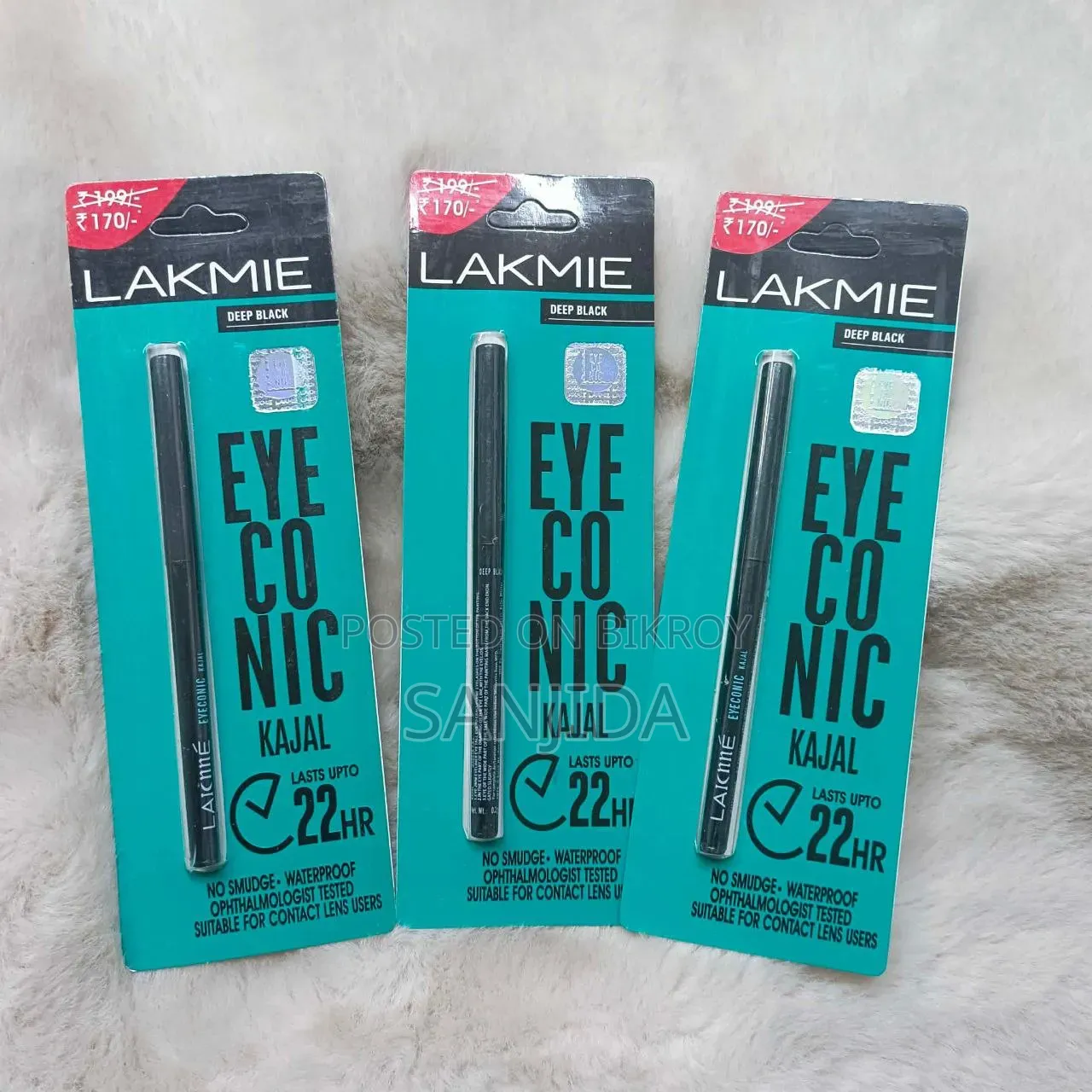Lakme Eyeconic Kajal - 22hr Deep Black Waterproof No Smudge