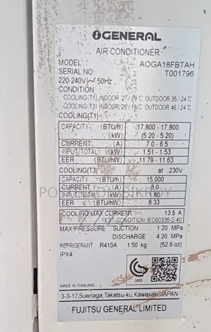 General 2 Ton Ceiling Concealed Duct AC For Sale