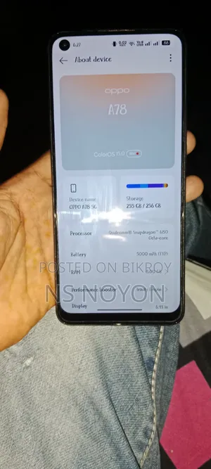 Oppo A78 5G 256 GB Black