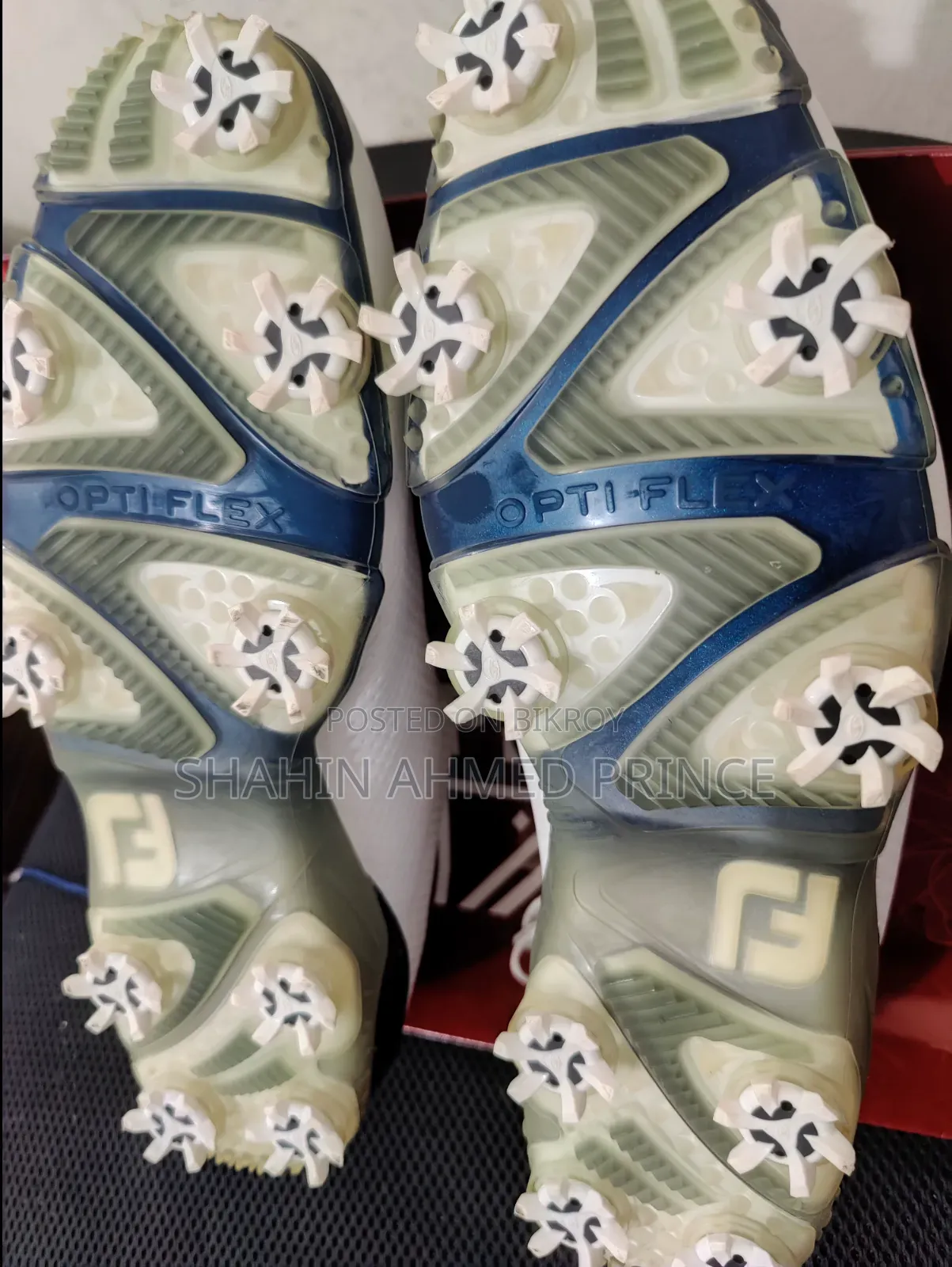 Foot Joy D.N.A. White/Navy Shoe's