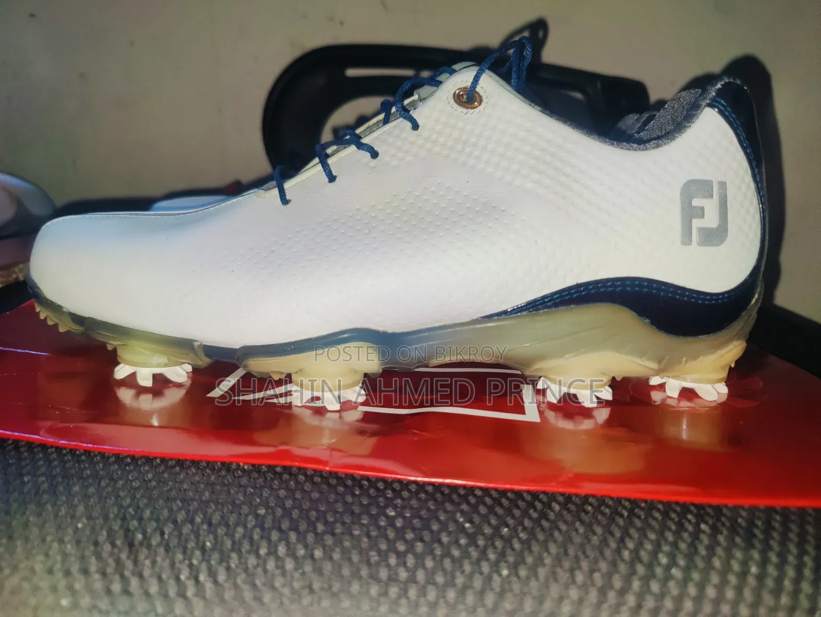 Foot Joy D.N.A. White/Navy Shoe's