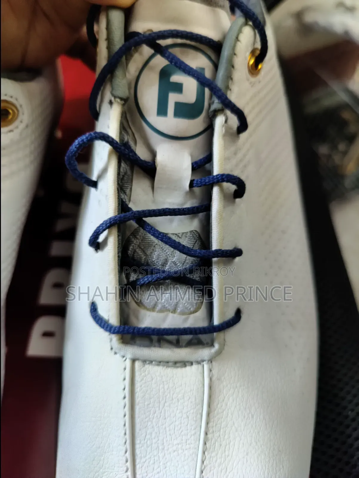 Foot Joy D.N.A. White/Navy Shoe's