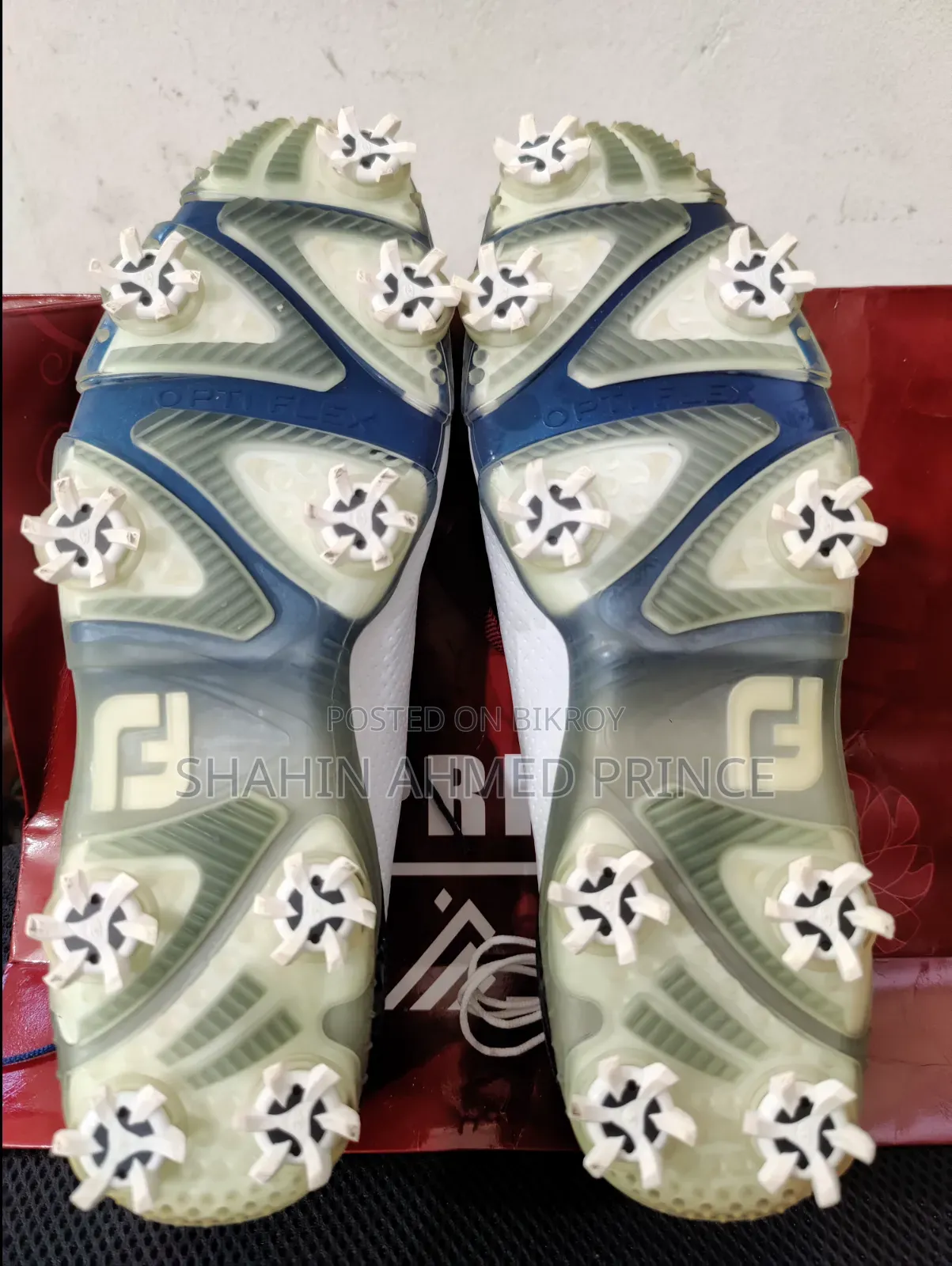 Foot Joy D.N.A. White/Navy Shoe's