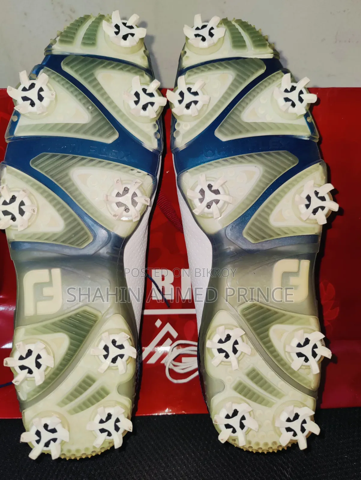 Foot Joy D.N.A. White/Navy Shoe's