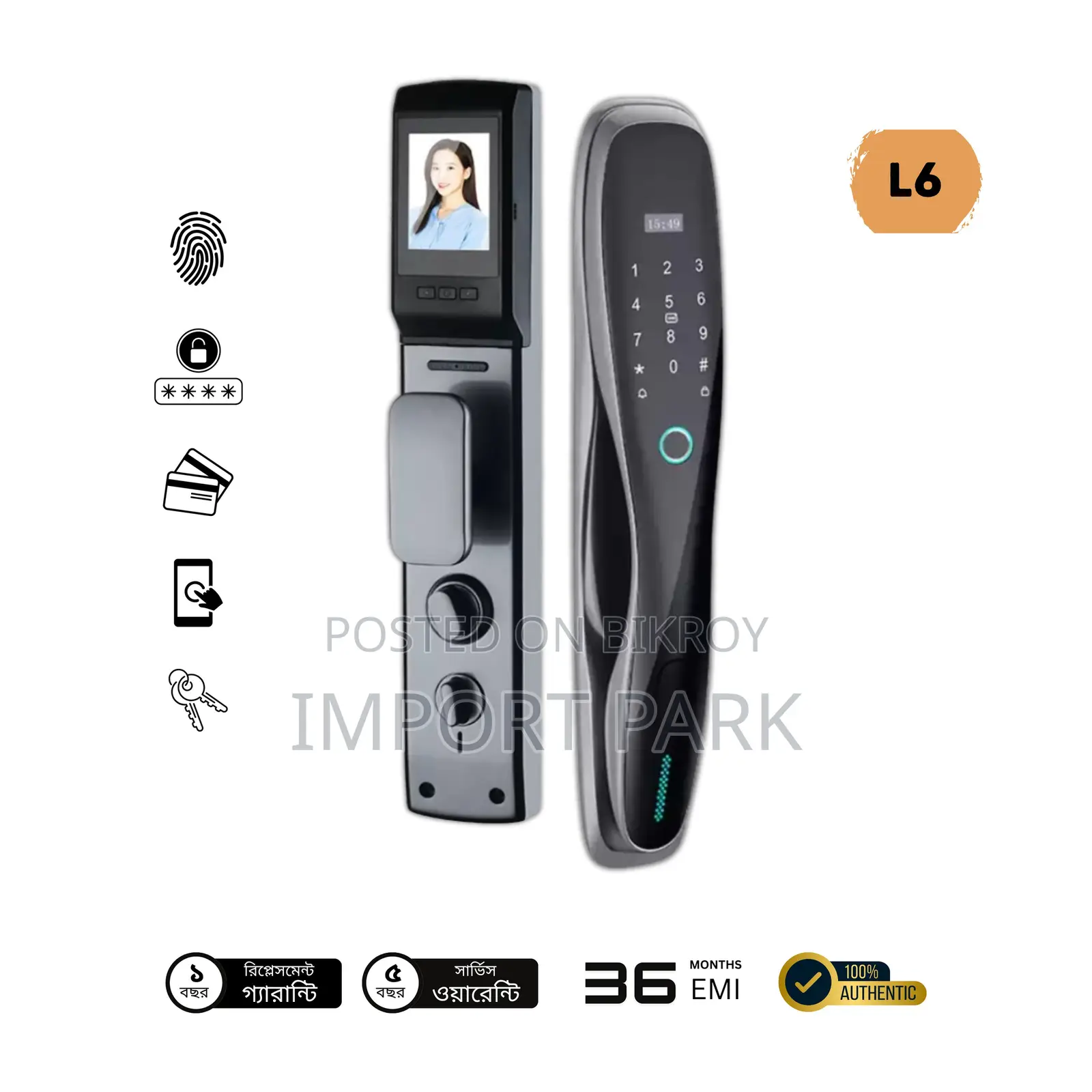 L6 U Smart Go Prime Door Lock With Camera