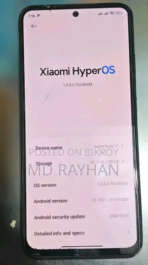 Xiaomi Redmi Note 11 128 GB Black