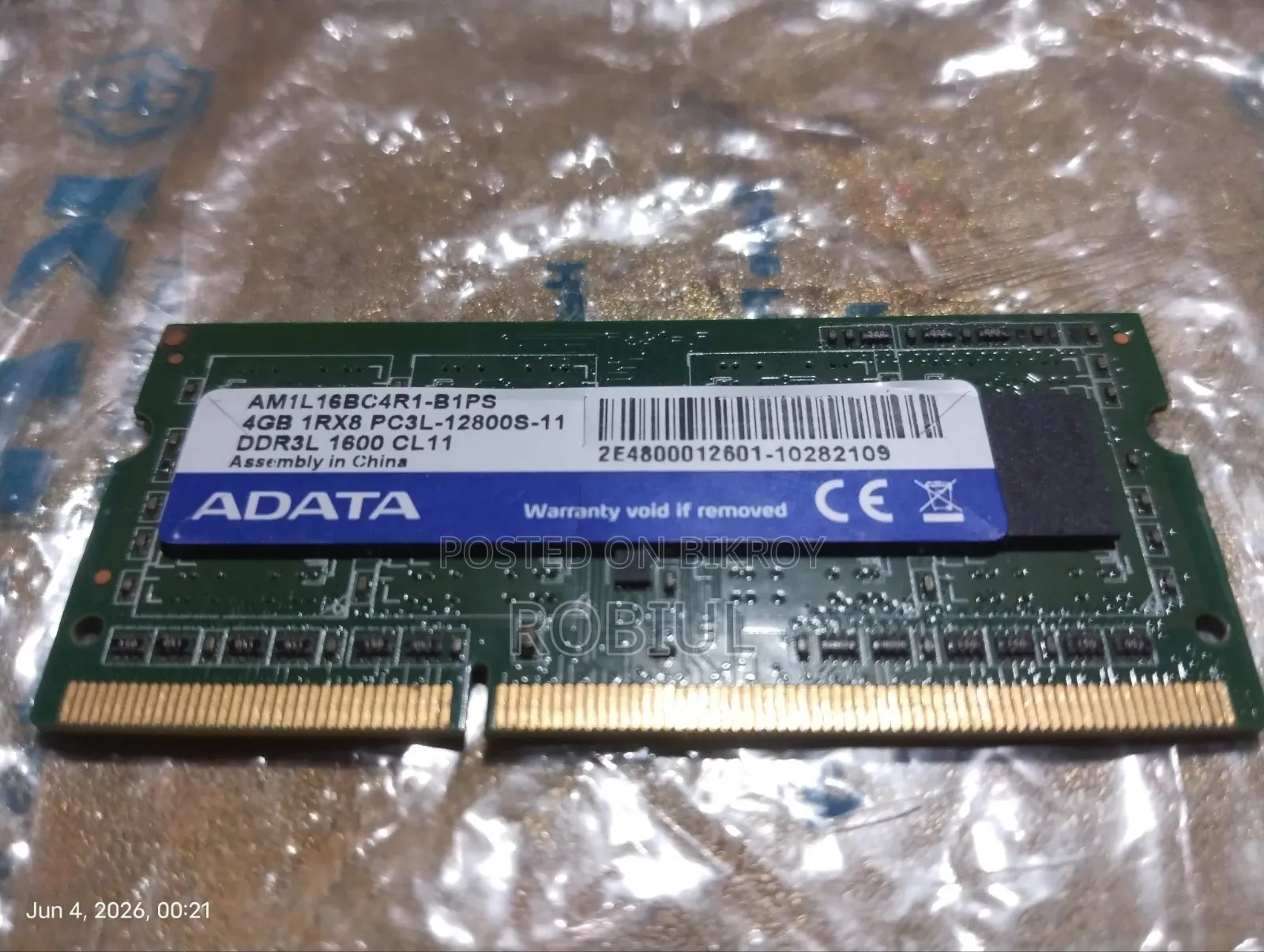 Adata 4gb Ddr3l Ram Low Voltage & Both Support