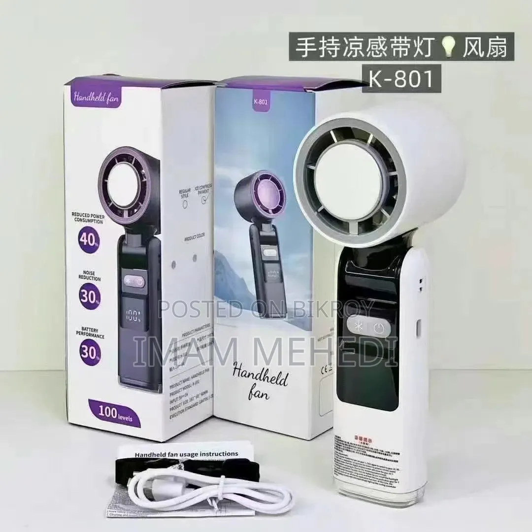Mini Handheld Cooling Device Fan Mini Usb Fan Design Digital Display