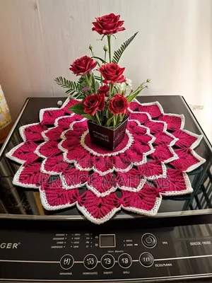 Runner Set, Table Cloth 18 Inch Crochet