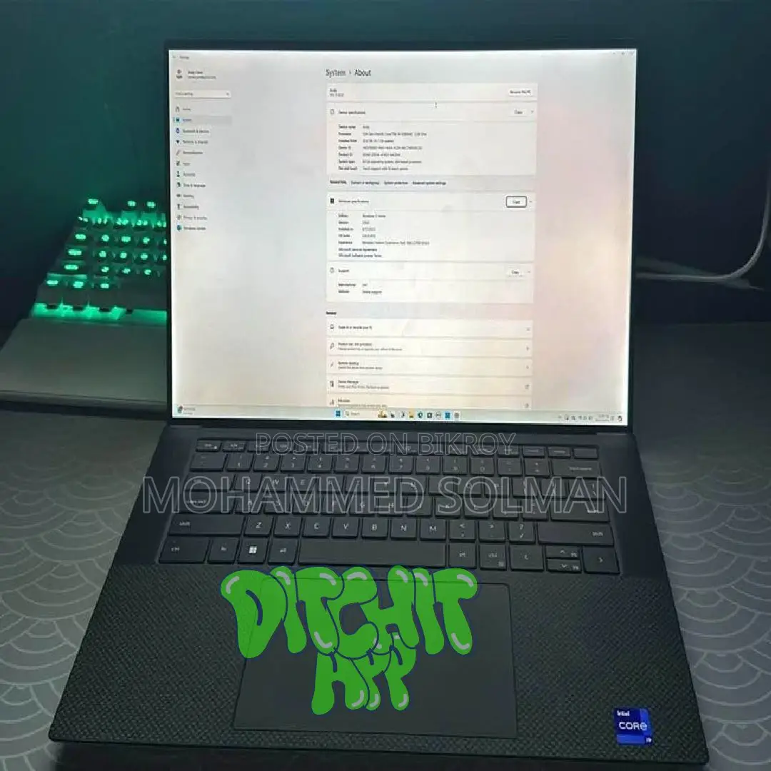 Laptop Dell XPS 15 32GB Intel Core I7 SSD 512GB