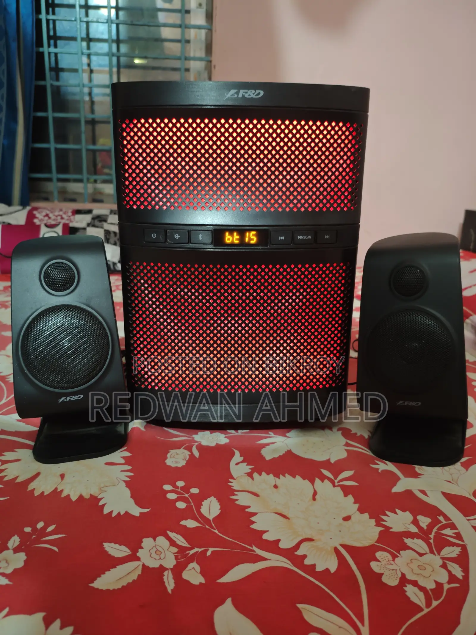 F D F580x 2.1 Bluetooth Speaker – Excellent Condition