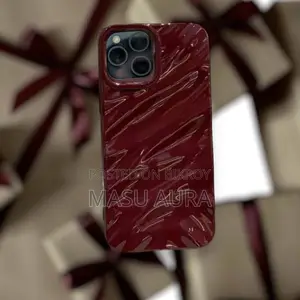 Premium 3d Wavy Liquid Silicone Glossy Case for iPhone