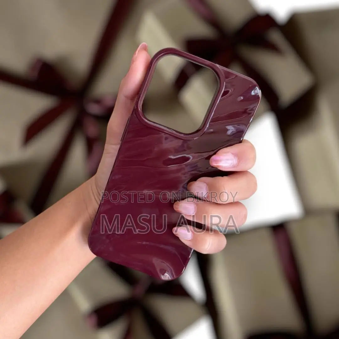 Premium 3d Wavy Liquid Silicone Glossy Case for iPhone