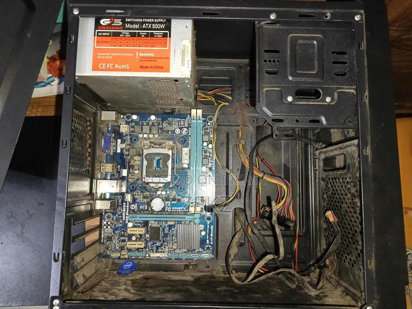 PC Case With Power Supply and Motherboard for Sale