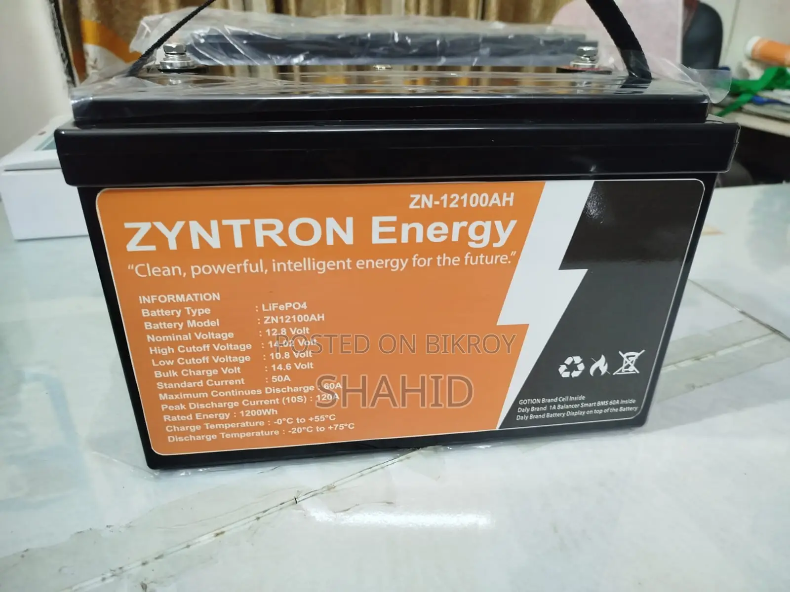 Zyntron Energy 12.8v 100ah Lithium Battery