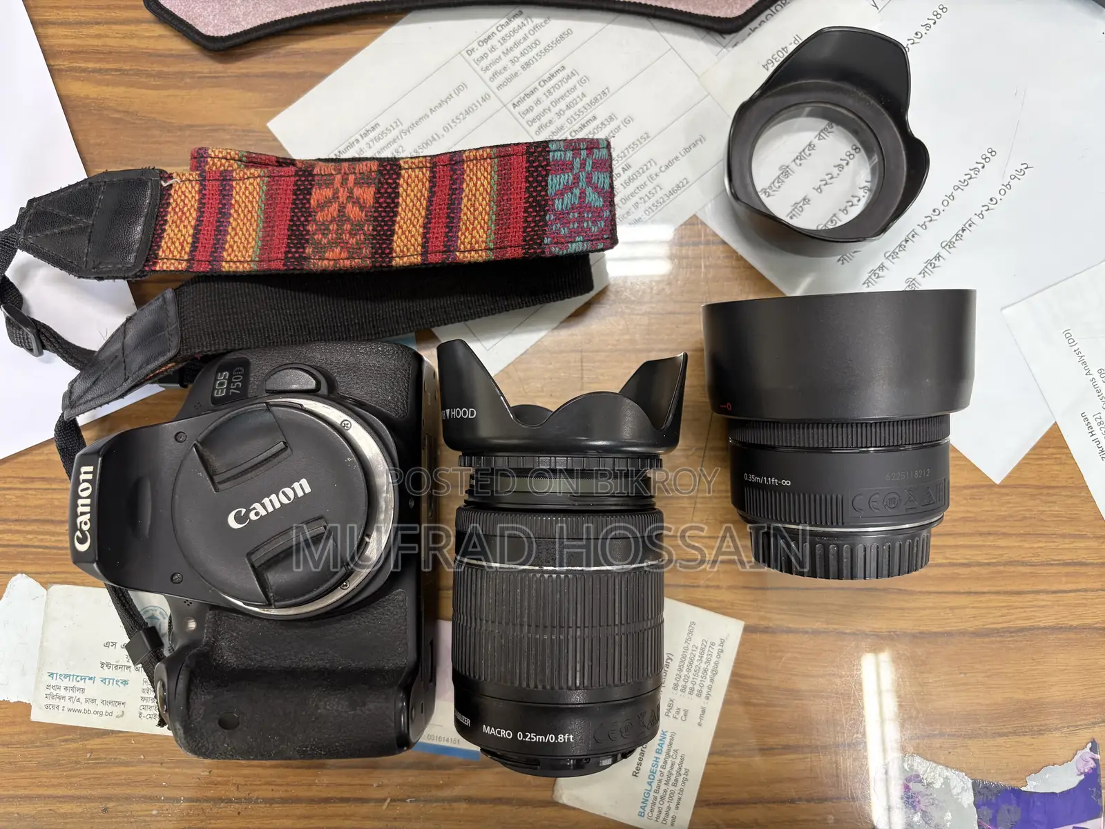 Canon Eos 750d Wifi DSLR With 18-55 Is STM Lens and 50 Prime 1.8f Lens