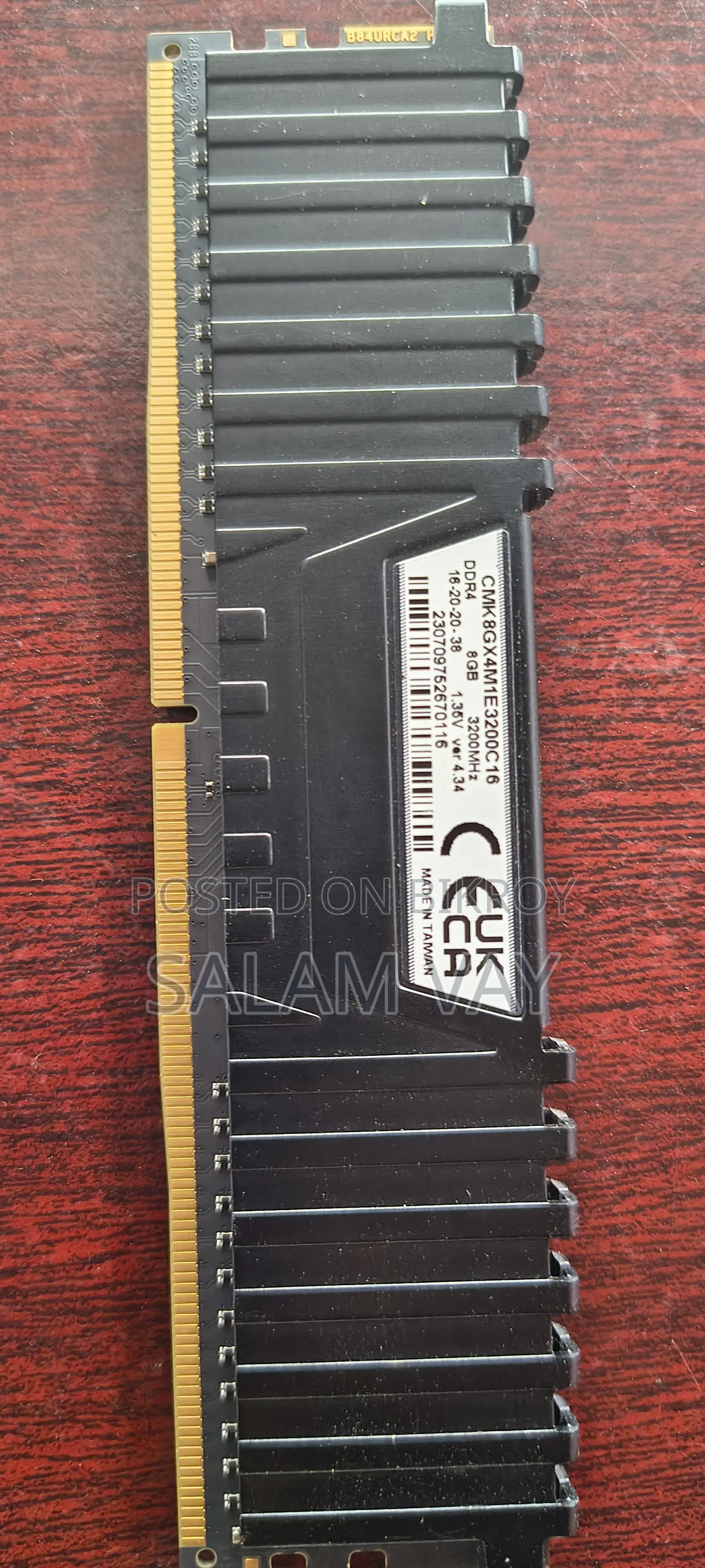 Corsair Vengeance LPX 8GB 3200MHz DDR4 Desktop RAM