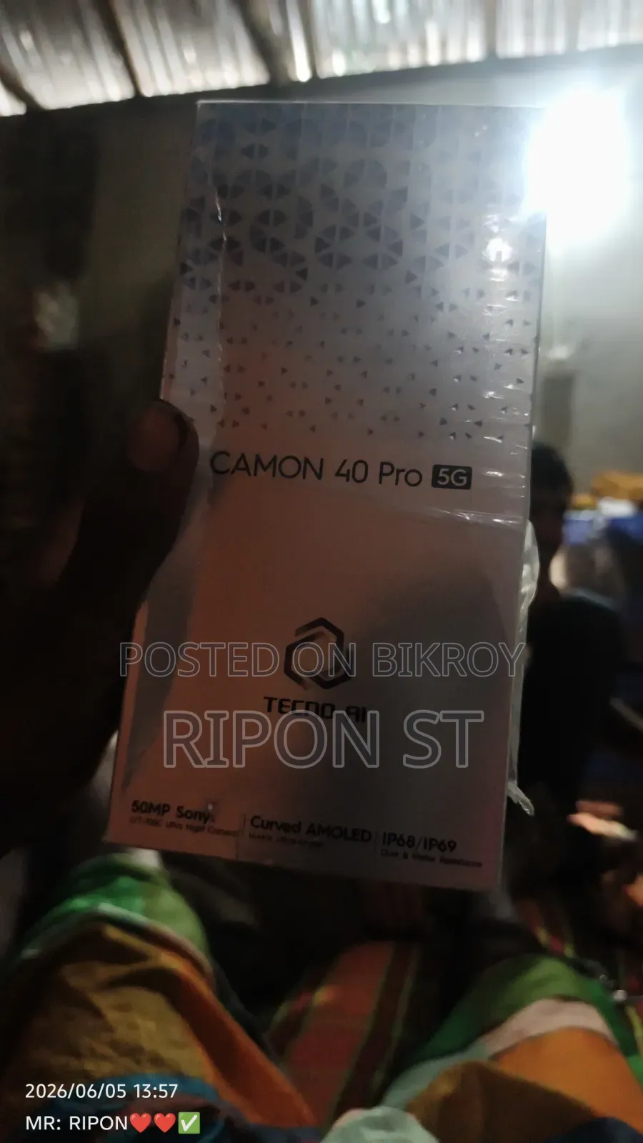 Tecno Camon 40 Pro 5G 256 GB Black