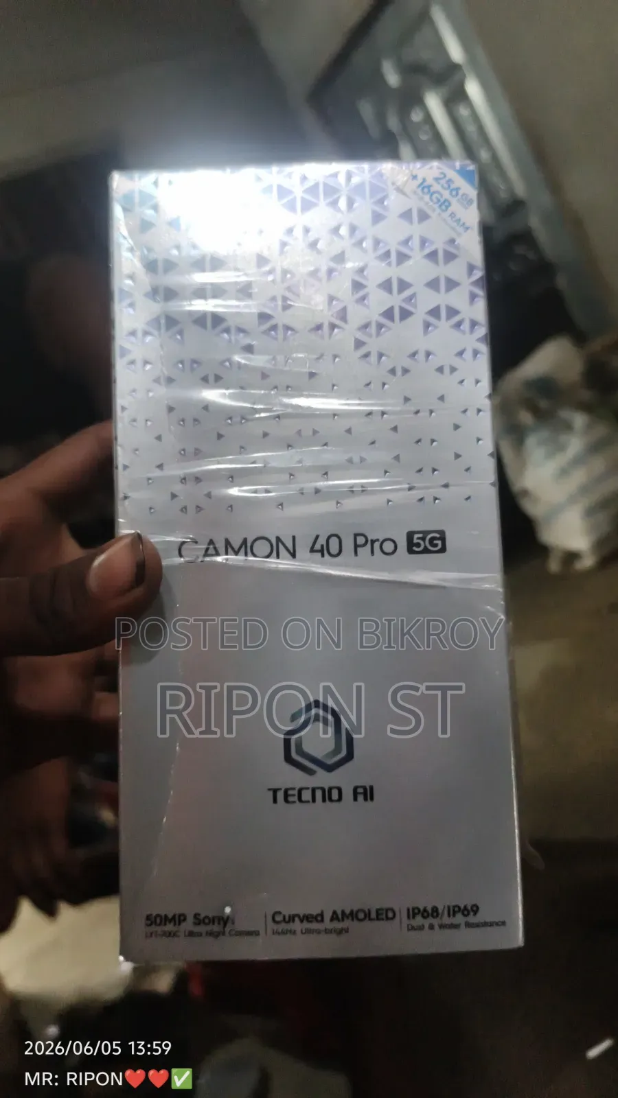 Tecno Camon 40 Pro 5G 256 GB Black