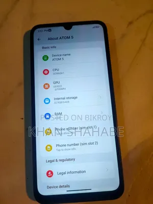 সিম্ফনি অ্যাটম ৫ ৬৪ জিবি কালো